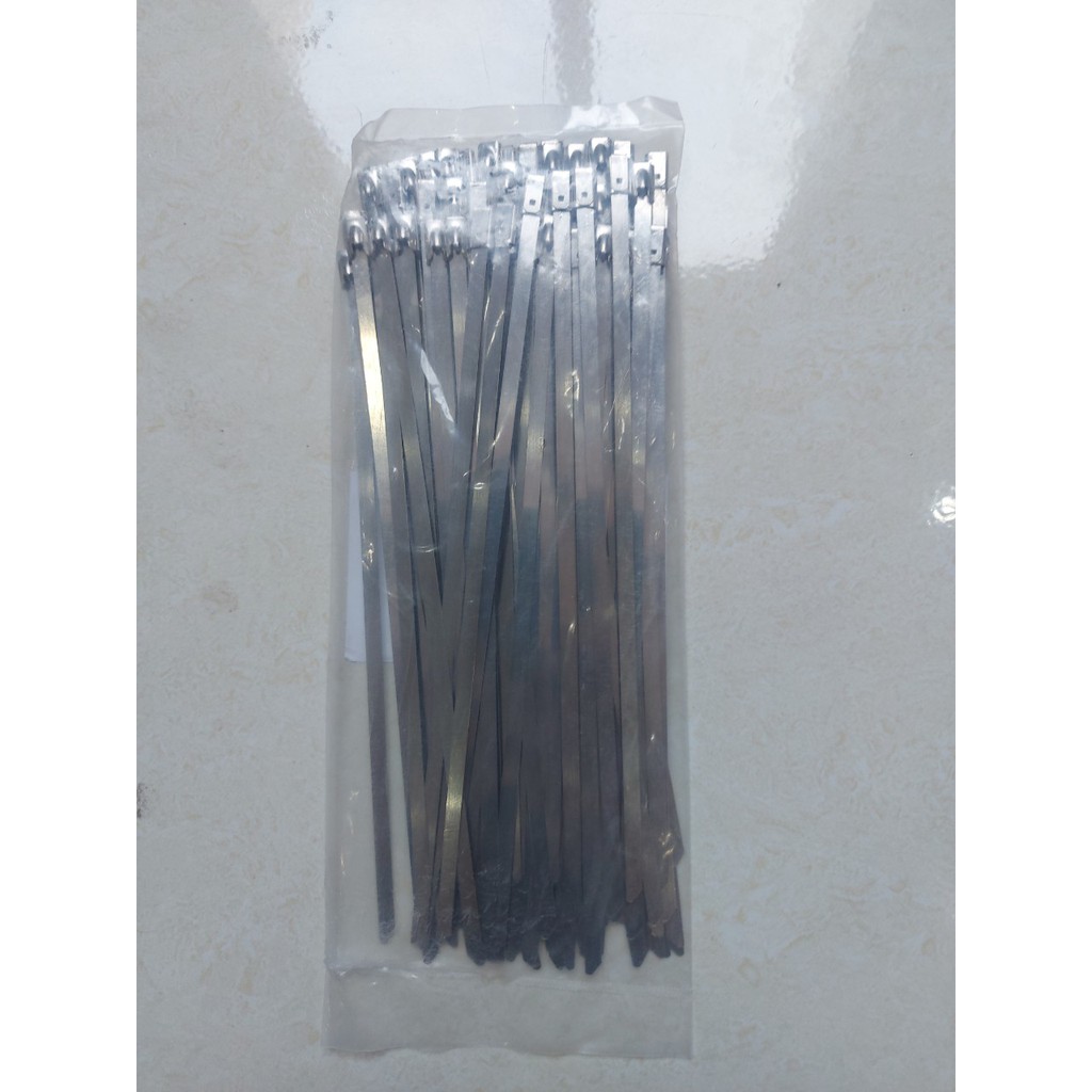 100 sợi dây thít inox 304 chịu lực cao kích thước 4.6x 200mm