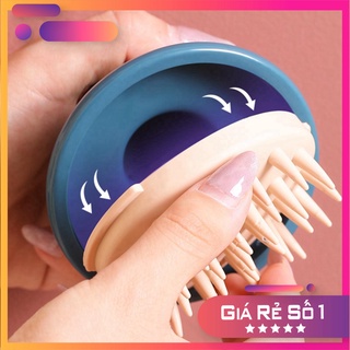 Lược silicon gội đầu mát xa da đầu tiện dụng nk032