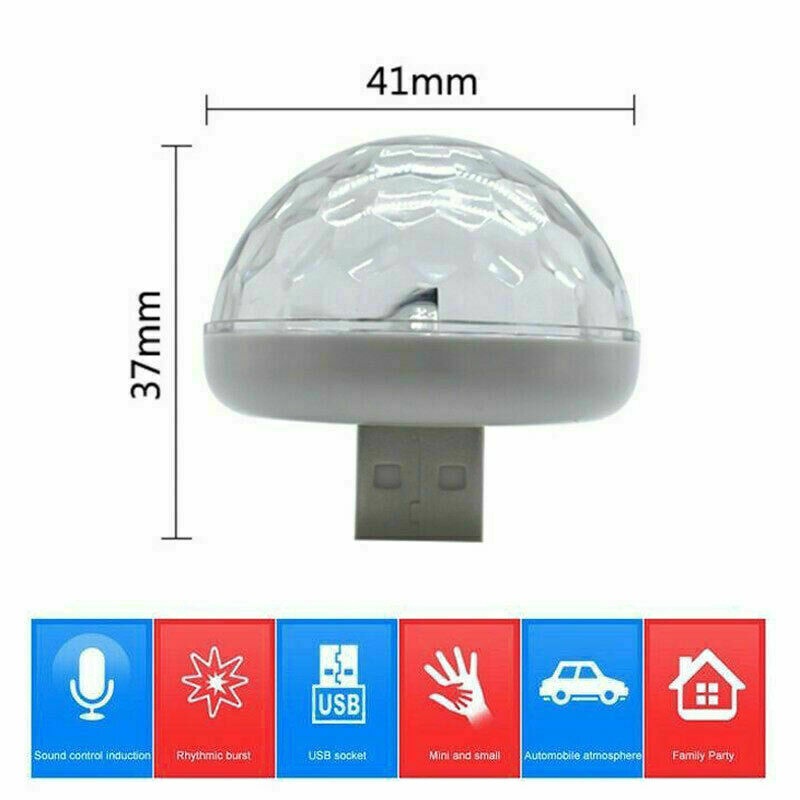 Đèn Led L17 Mini Nhiều Màu Sắc Gắn Xe Hơi Tiện Lợi