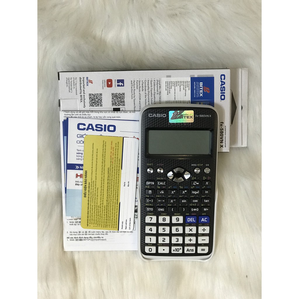 ❣️𝑭𝒓𝒆𝒆𝒔𝒉𝒊𝒑❣️ Máy Tính Casio FX 580 VNX (Bảo Hành 7 Năm) ✅ Lỗi 1 đổi 1 ✅  Hàng Chính Hãng  BITEX