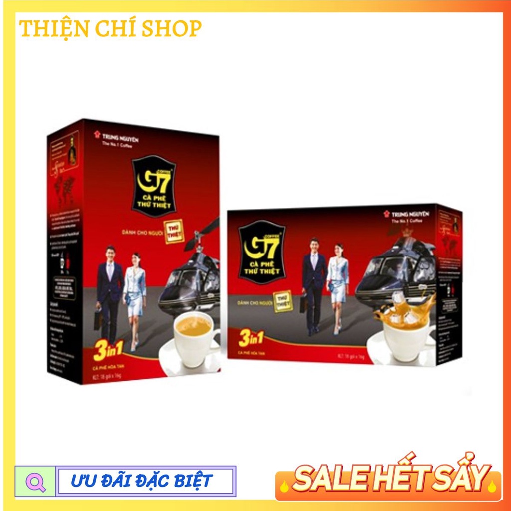 Sản phẩm Cà phê G7 3in1 - Hộp 18 gói 16gr