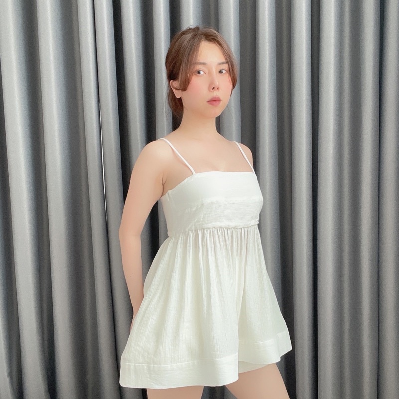 ÁO 2 DÂY TƠ HD PARIS DÁNG BABYDOLL RẤT XINH VNXK ĐẸP