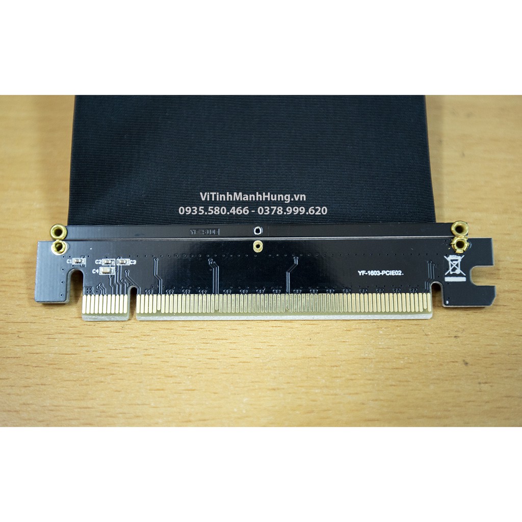 Riser Vga 16X - Cáp nối dài tín hiệu card màn hình PCI Express 16X - 3.0 - đầu thẳng 30cm