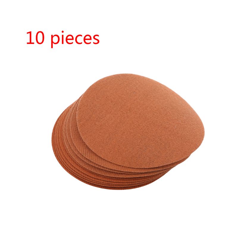 Set 10 Đĩa Chà Nhám Ướt Và Khô Tự Dính Bằng Giấy Nhám 125mm 125mm Cho Lưng
