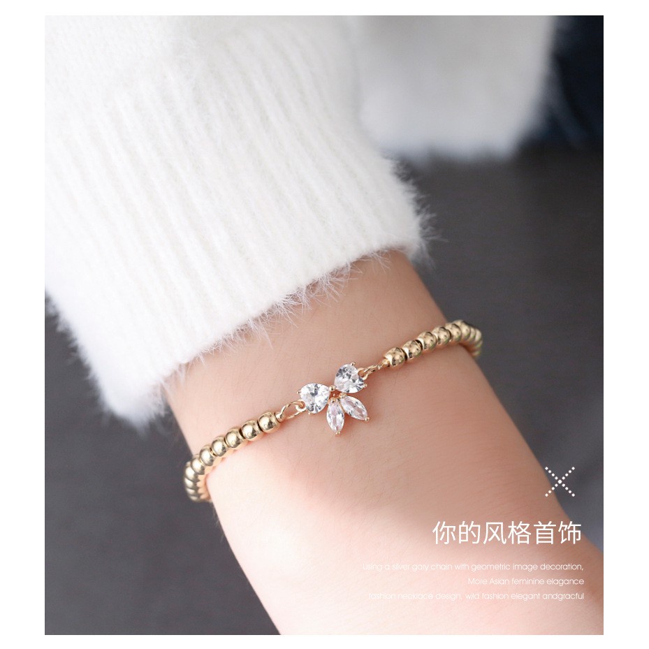Vòng Tay Hàn Quốc Đính Đá zircon JP5