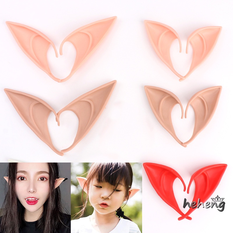Cặp Tai Yêu Tinh Mềm Mũi Nhọn Hóa Trang Halloween Cho Bé