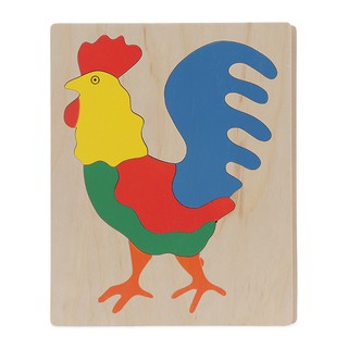 Đồ chơi giáo dục Việt For Kids - Tranh ghép 20x25 - Con gà trống - VT3P-0088-1