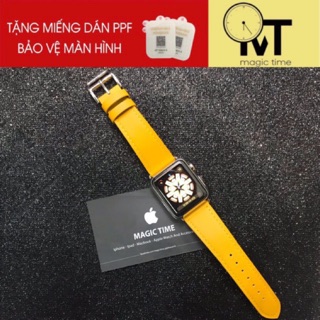 [TẶNG PPF BẢO VỆ MÀN HÌNH] Dây Da Epsom Cao Cấp Dành Cho Apple Watch