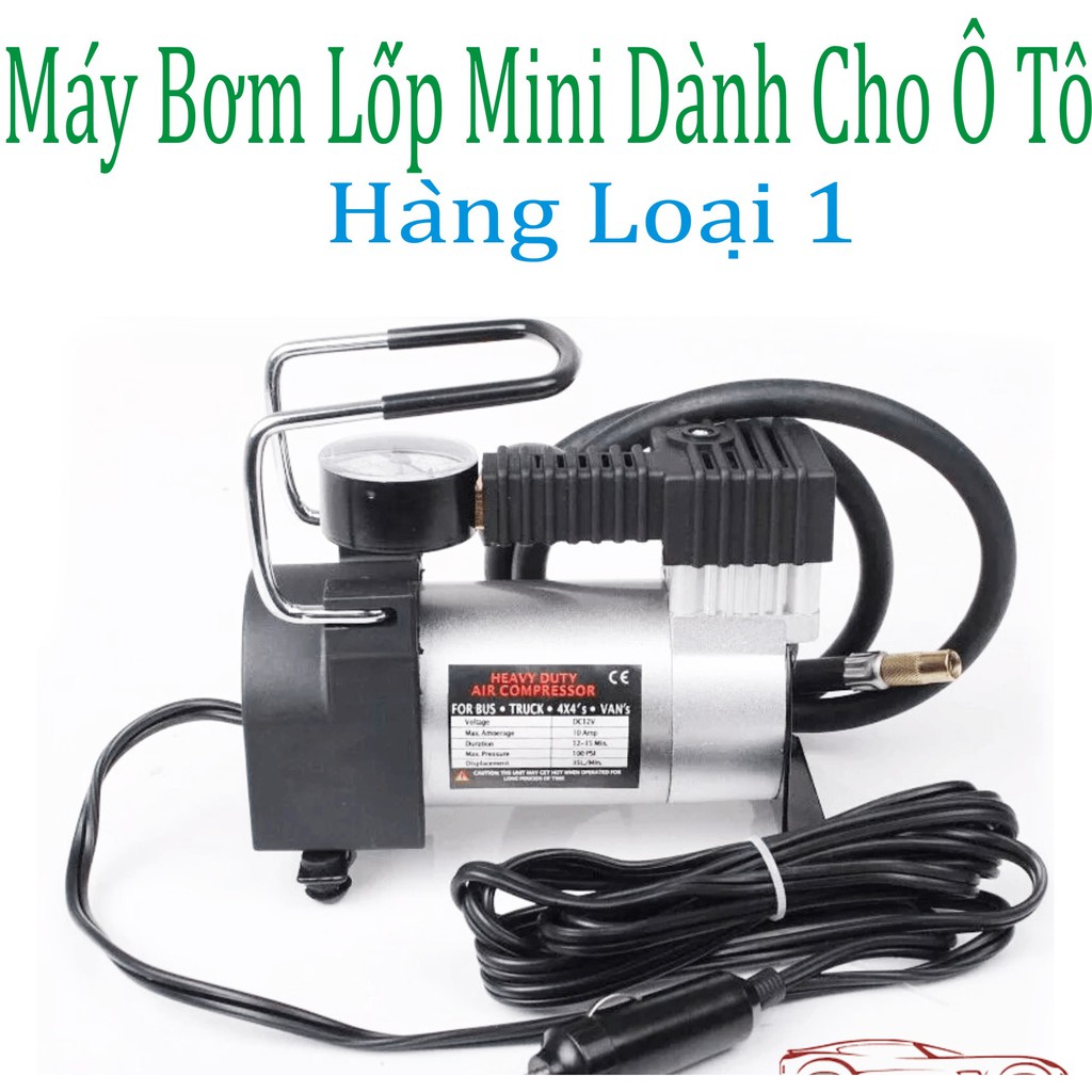 Máy Bơm Lốp Mini 12V Dành Cho Ô Tô