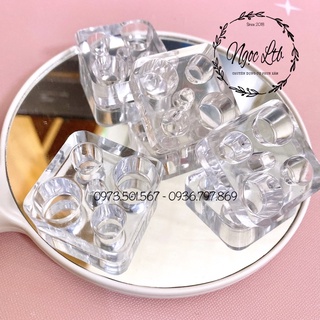 Đế mica 4 ô đựng mực phun xăm