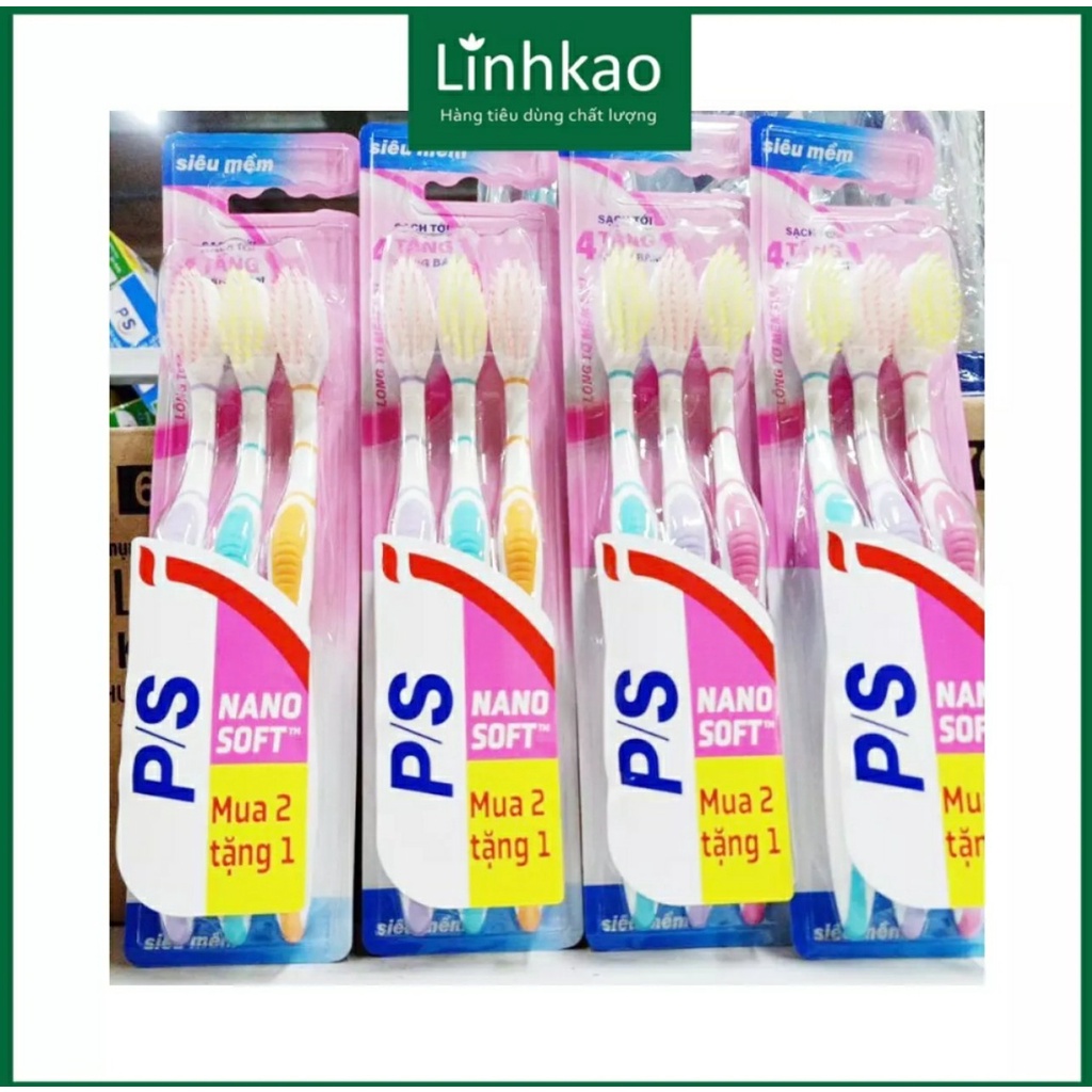 Vĩ 3 Bàn chải đánh răng P/S siêu mềm