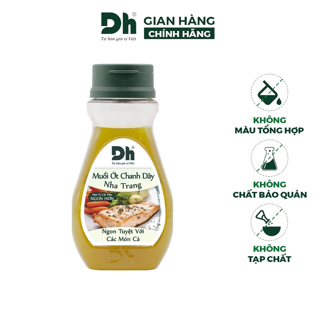 Muối ớt chanh dây Nha Trang DH Foods gia vị nước sốt chấm hải sản đồ nướng 200gr