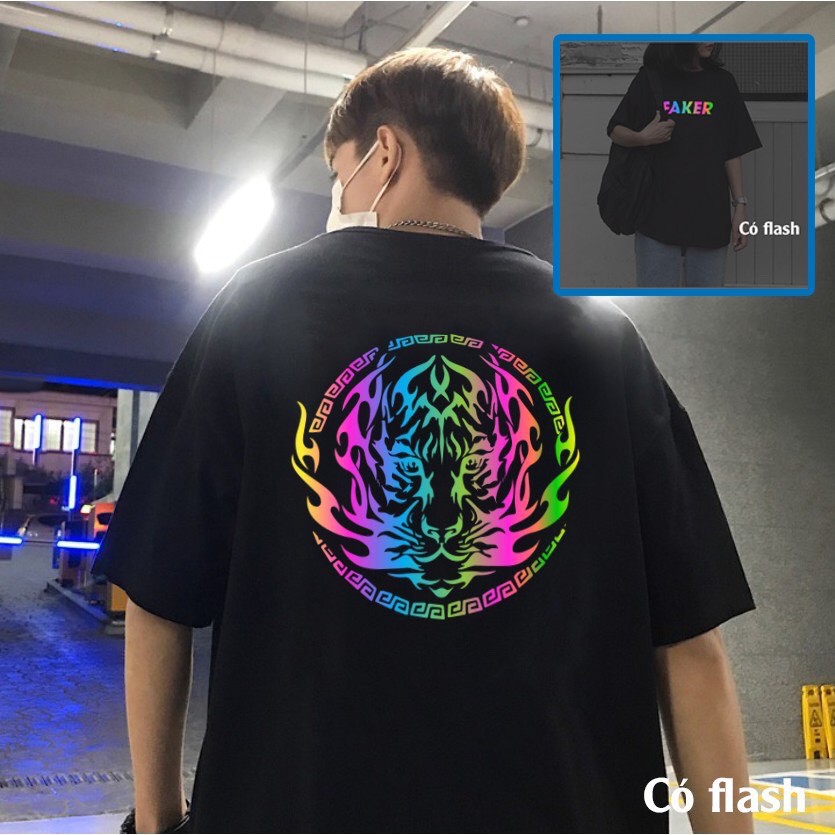 Áo thun unisex faker form rộng vải cotton shophienmai- áo phông nam nữ phong cách ulzzang