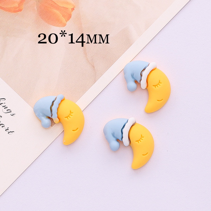 Phụ Kiện Trang Trí Hình Đám Mây/Mặt Trời/Ngôi Sao/Mặt Trăng/Đám Mây Dễ Thương Bằng Nhựa Resin