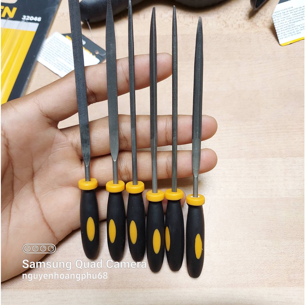 bộ 6 mũi dũa kim loại mini tolsen