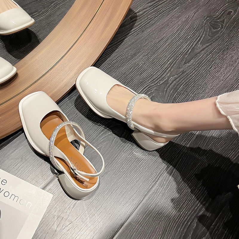 Giày Búp Bê Da Mũi Vuông Phong Cách Hàn Quốc Thời Trang Cho Nữ