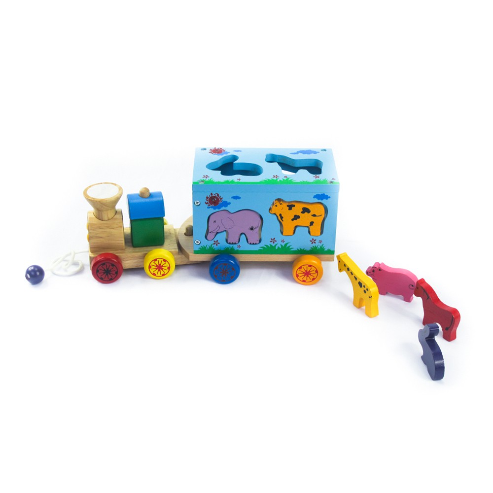 Đồ chơi gỗ Winwintoys - Xe lửa chở thú 65272