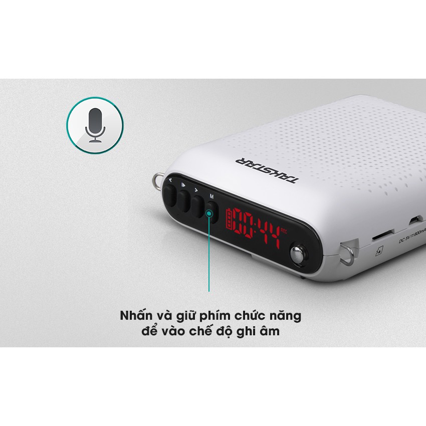 Máy Trợ Giảng TAKSTAR E220 - BLUETOOTH, Thẻ Nhớ TF, FM Radio Cho Giáo Viên, Hướng Dẫn Viên, Người Bán Hàng