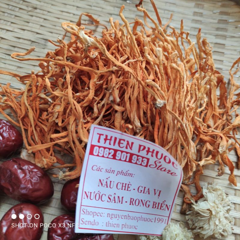Đông trùng hạ thảo khô dùng nấu ăn