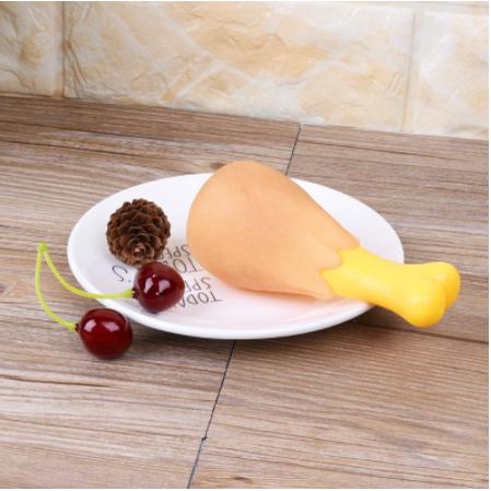 đồ chơi cho chó mèo hình đùi gà kêu chíp chip