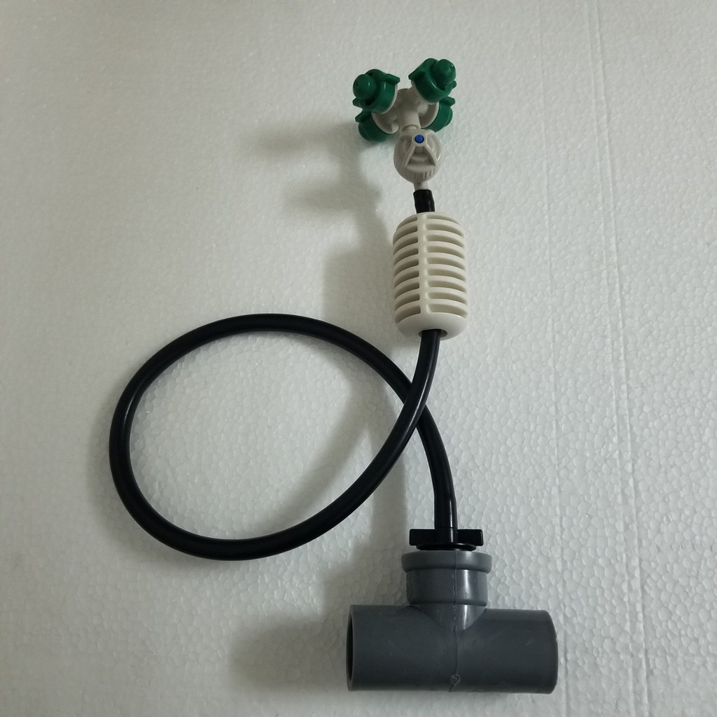 Béc phun sương 4 hướng - 4 tia - 4 cửa kèm theo Van chống gỉ, đối trọng, khởi thủy ren 21 và T 21