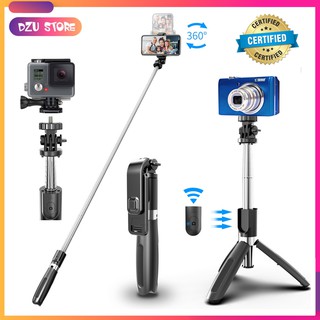 Gậy selfie L02 kiêm giá đỡ cho điện thoại có điều khiển từ xa kết nối Bluetooth 3 trong 1