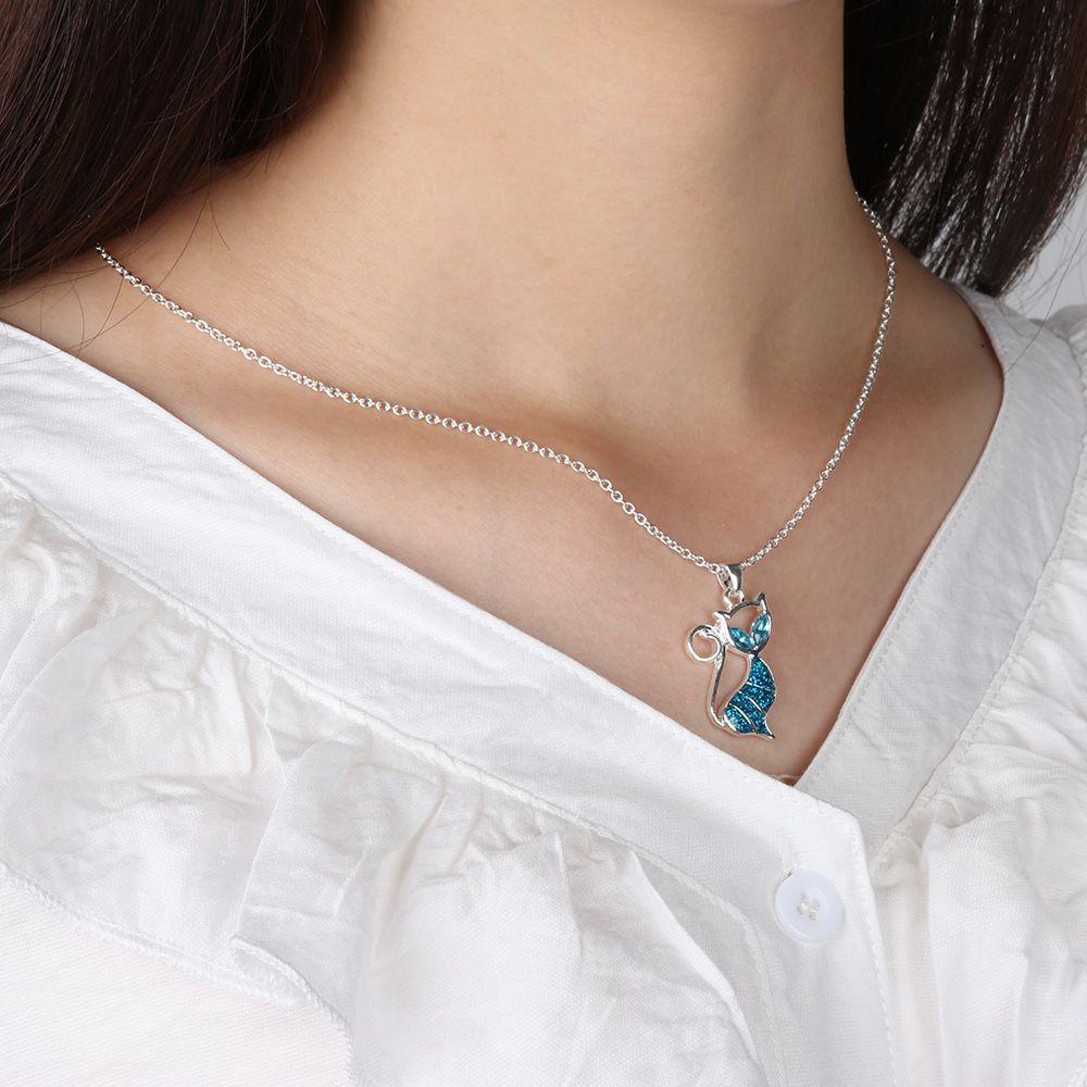 NIUYOU Vòng cổ Mặt Đá Opal Thanh Lịch Thời Trang