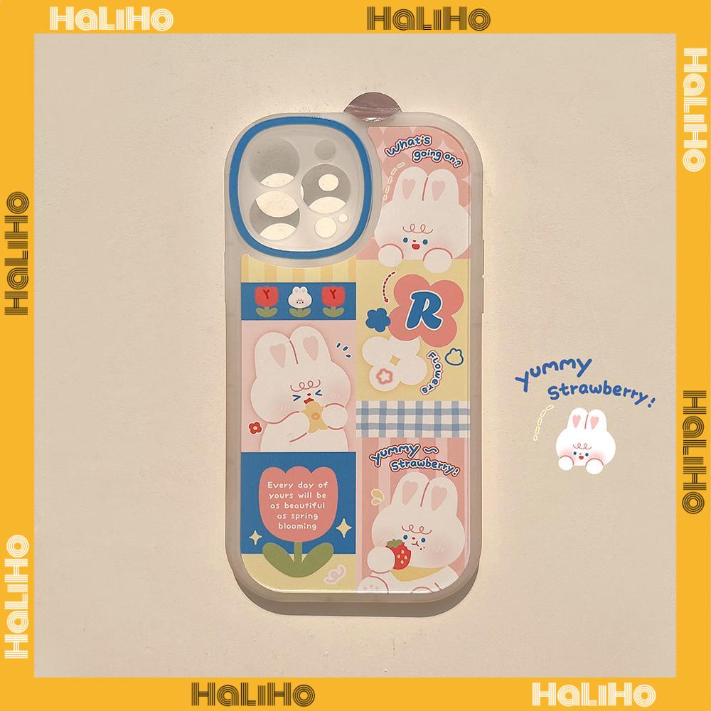iPhone Case Silicone Soft Case Clear Case TPU Airbag Shockproof Full Coverage Protection Camera Cute Rabbit For iPhone 13 Pro Max iPhone 12 Pro Max iPhone 11 iPhone 7 Plus