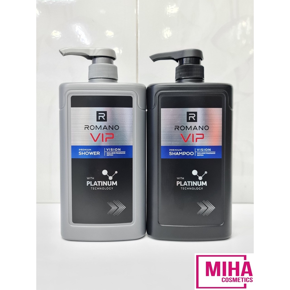 Sữa Tắm Hoặc Dầu Gội Nam Cao Cấp Romano Vip Vision 650g