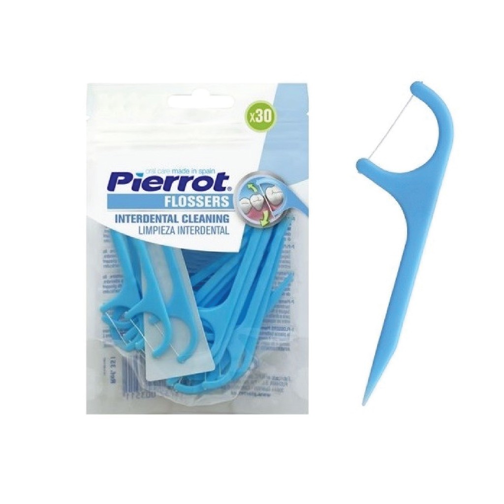 Tăm chỉ kẽ răng Pierrot Flossers gói 30 cái/ Tây Ban Nha