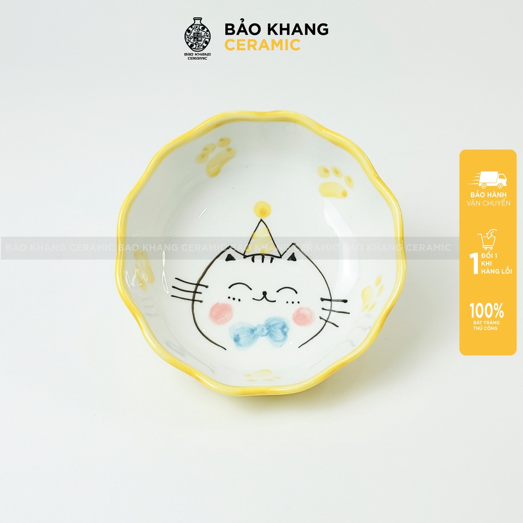 Bát ăn dặm cho bé , bát ăn chè gốm sứ vẽ tay men suất khẩu cao cấp Tổng kho gốm sứ Bát Tràng