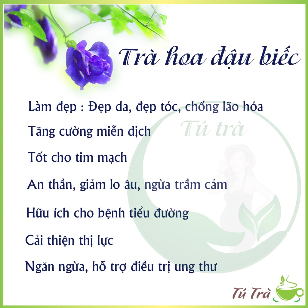 [Combo] Hoa đậu biếc cao cấp sấy lạnh - Tinh Tú Trà