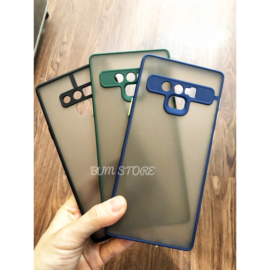 Ốp Lưng Samsung Note 10 Plus / S10 / S10 Plus / Note 10 / Note 10 Lite / Note 9 Chống Sốc Viền Màu Lưng Mờ