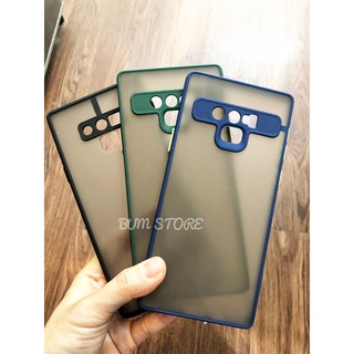 Ốp Lưng Samsung Note 10 Plus / S10 / S10 Plus / Note 10 / Note 10 Lite / Note 9 Chống Sốc Viền Màu Lưng Mờ