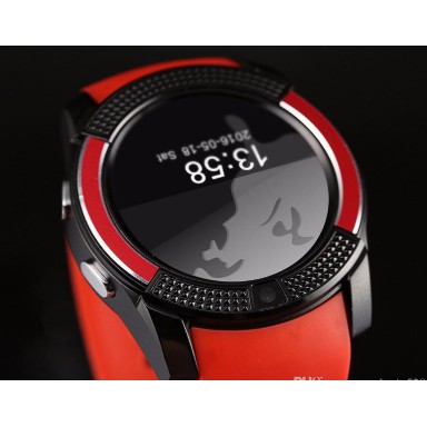 Đồng Hồ Thông Minh Smart Watch V8 Mặt Tròn Có Khe Gắn Sim, Thẻ Nhớ Hàng Chính Hãng