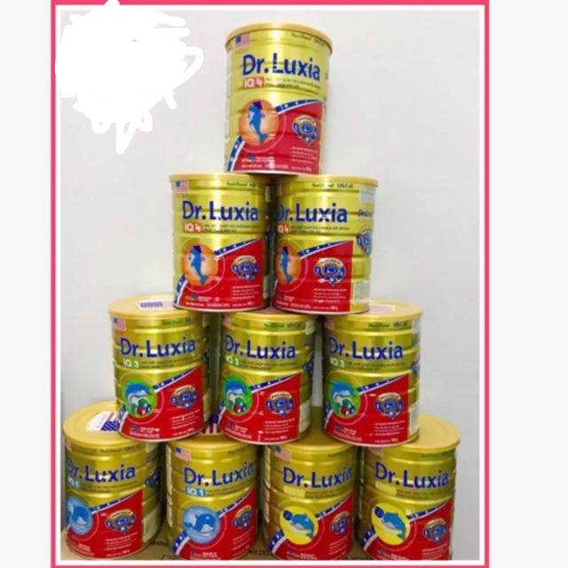(US Kali) Dr luxia IQ số 1-2-3-4 lon 900g dành cho bé từ 0 - trên 2 tuổi bổ sung DHA tối ưu cho bé.