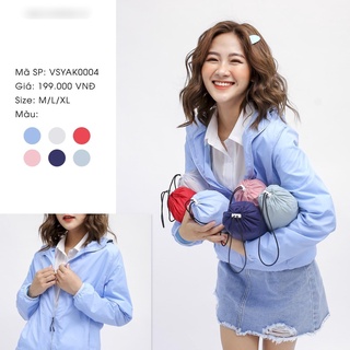 Áo khoác gió nữ thu đông 2 lớp chống nước cao cấp nhiều màu