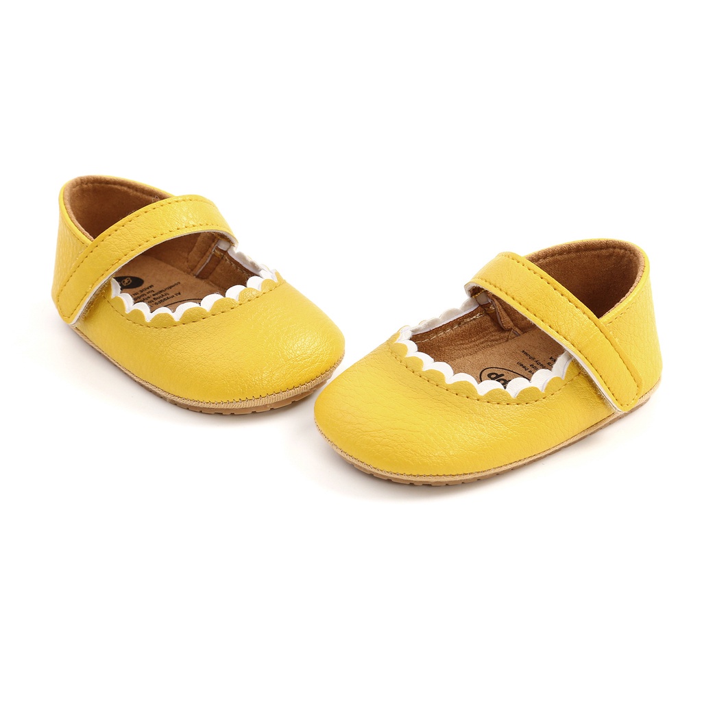 Giày Da Đế Cao Su Dành Cho Bé Gái 0484