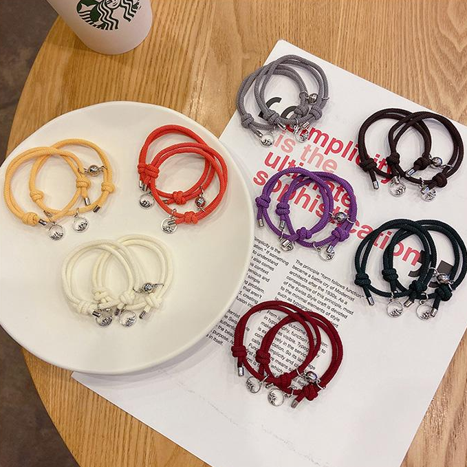 Vòng Tay Bện Dây Khóa Nam Châm Phong Cách Hàn Quốc | BigBuy360 - bigbuy360.vn