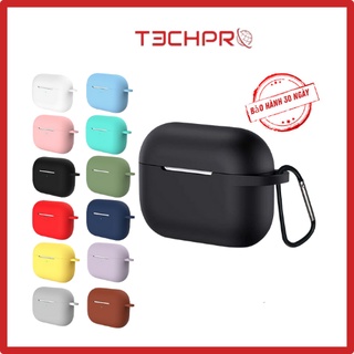 Ốp trơn Airpods pro - Airpods 2 - Vỏ bao case Airpod pro silicon đựng tai nghe không dây - Techpro