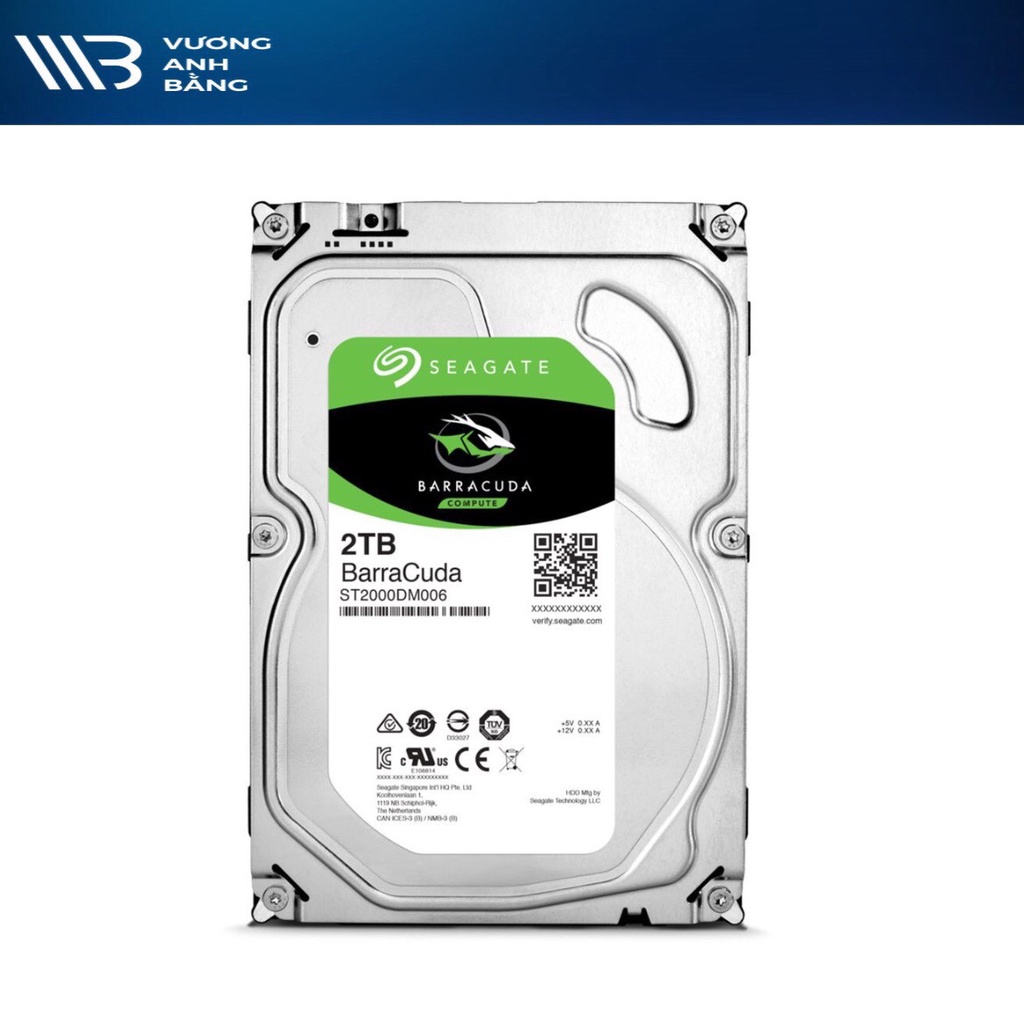 Ổ cứng gắn trong HDD 2TB Seagate Barracuda- Hàng chính hãng