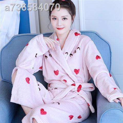 ◆Áo choàng ngủ vải lông cừu san hô dày họa tiết hoạt hình dễ thương Áo choàng tắm lót nhung ấm áp hợp thời trang mùa đông | BigBuy360 - bigbuy360.vn