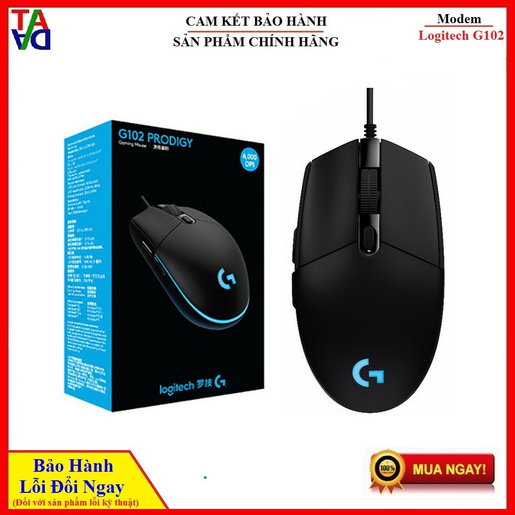 [Mã 159ELSALE hoàn 7% đơn 300K] Logitech G102 | Chuột Chơi Game Phổ Thông | Bảo Hành 24 Tháng