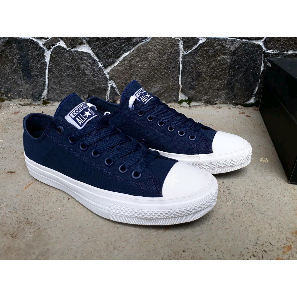 Giày Allstar Chuck Taylor 2 / All Star Ct 2 Premium / Allstar Jackpurcel Màu Xanh Navy