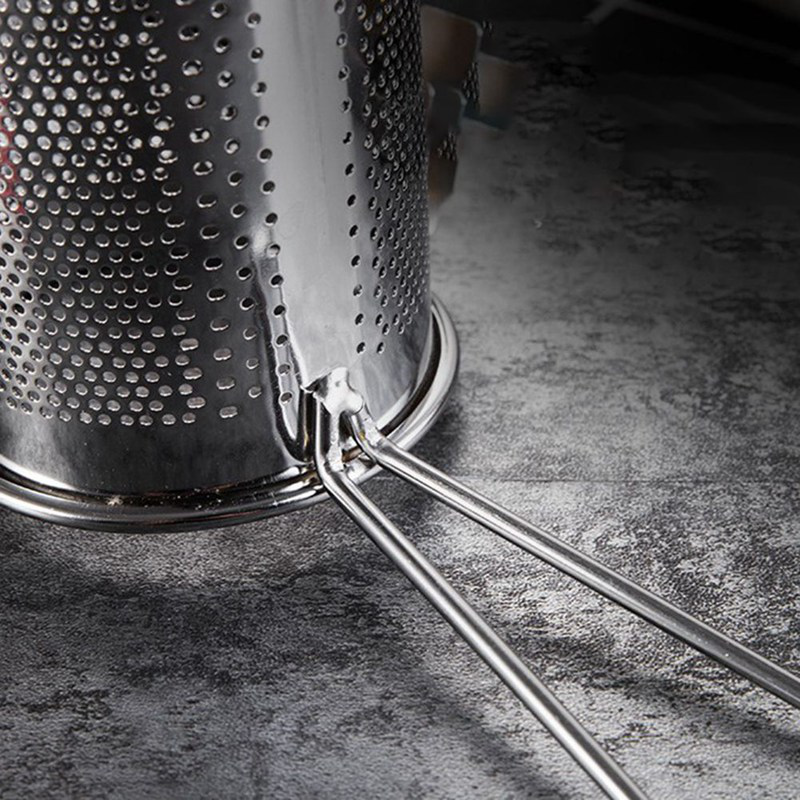 Rổ Lưới Inox Tròn Lọc Khoai Tây Chiên Ráo Nước Không Từ Tính Không Dùng Điện
