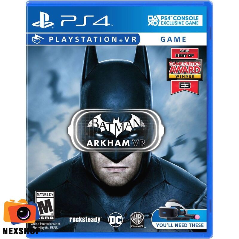 Batman: Arkham VR - PlayStation VR | Đĩa Games PS4 | US