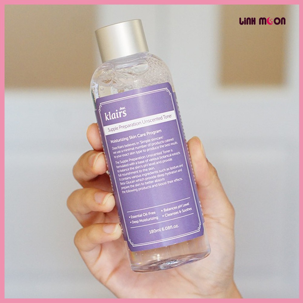 Nước Hoa Hồng Dear Klairs Supple Preparation Toner 180ml