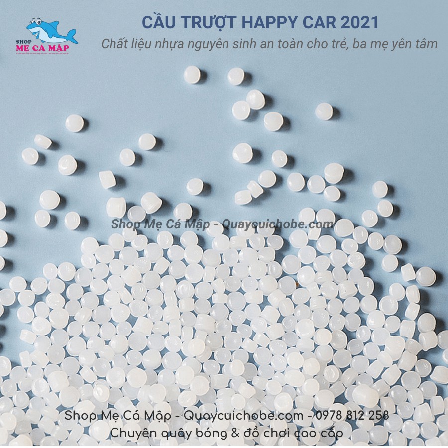 [Mã SKAMSALE8 giảm 10% đơn 200K] Cầu trượt cho bé Happy Car 2021, họa tiết ngộ nghĩnh, cầu trượt cho bé trai và bé gái