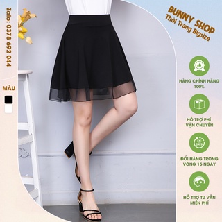 CVBEO014 - Chân váy xòe phối lưới cho người béo mập, mũm mĩm bigsize che bụng mỡ cho người từ 40kg - 130kg
