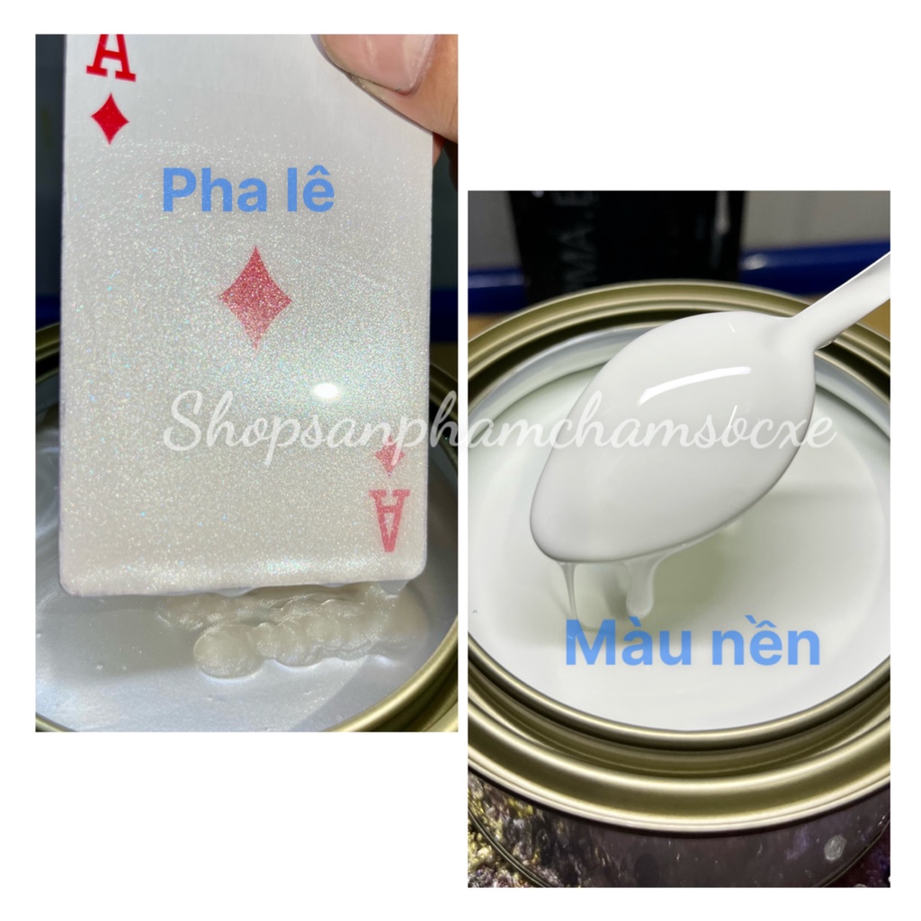 Màu trắng lục pha lê NHA96P Honda AB - Sơn 2k